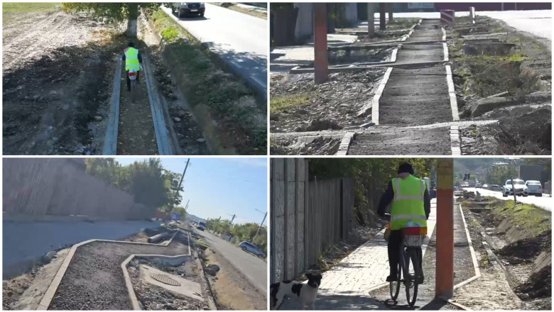 Investitie de mantuiala pe banii statului. Cum arata pista de biciclete „serpuita” si de ce o ocolesc localnicii: „E la caterinca” Imagine