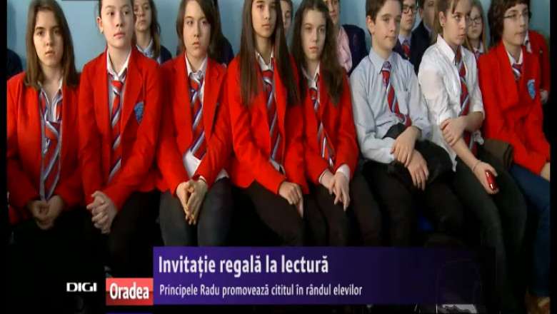 Invitatie regala la lectura. Principele Radu promoveaza cititul in randul elevilor Imagine