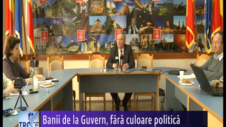 Ioan Mang, presedintele PSD Bihor: "Banii de la Guvern s-au dat indiferent de culoarea politica." Imagine