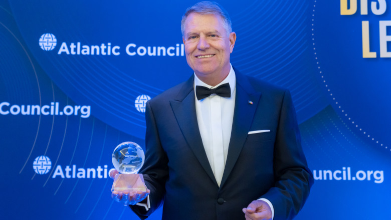 Iohannis a primit premiul Distinguished International Leadership: SUA nu au un aliat mai bun decat Romania Imagine