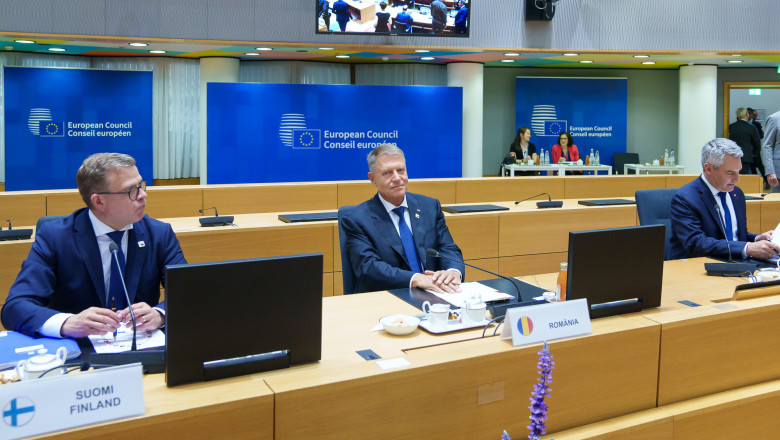 Iohannis, la Consiliul European: Marea Neagra are o „importanta cruciala” pentru securitatea regionala Imagine