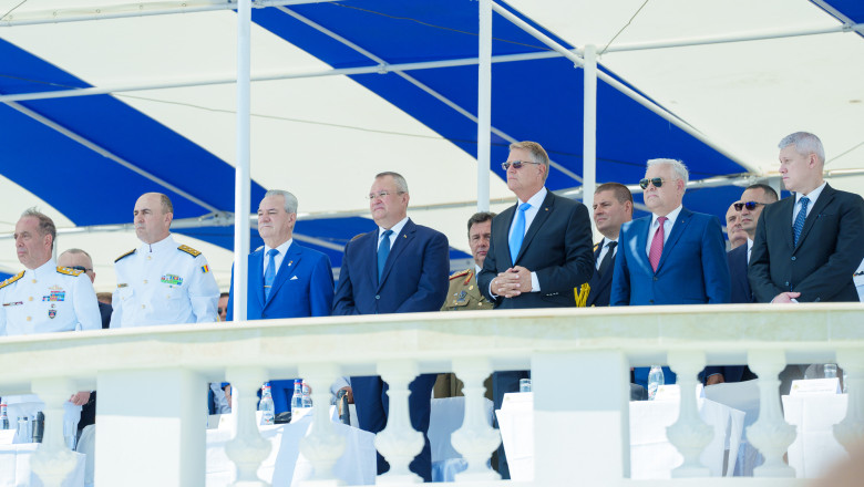 Iohannis, la Ziua Marinei: Romania, un pilon solid de securitate regionala. Ciuca: Consolidam apararea flancului estic al NATO Imagine