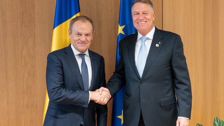 Iohannis s-a intalnit cu Donald Tusk. „Salut revenirea sa la Consiliul European” Imagine