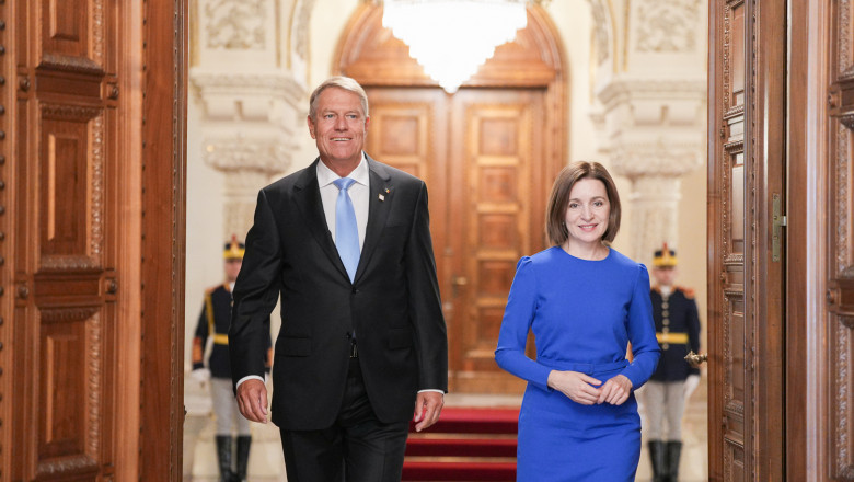Iohannis se intalneste cu Maia Sandu intr-o vizita oficiala la Chisinau. Ce mesaj va transmite presedintele Romaniei Imagine