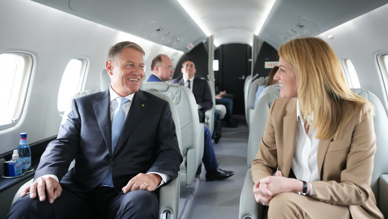 Iohannis zboara alaturi de Roberta Metsola, la Summitul CPE: E un moment oportun sa aratam ca Republica Moldova nu e singura Imagine