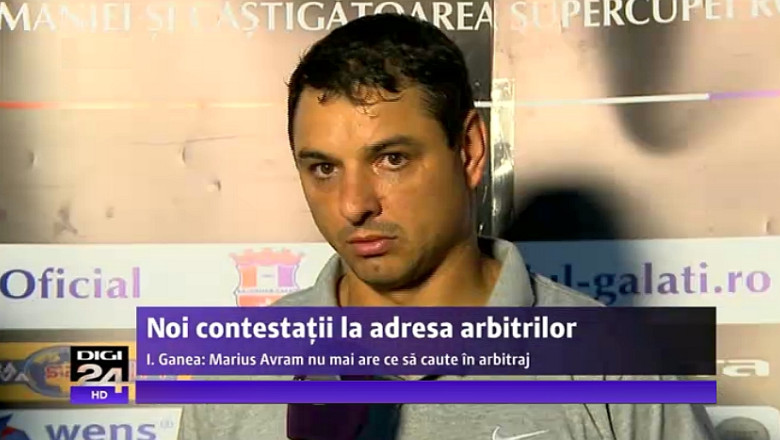 Ionel Ganea, dupa meciul Otelul Galati - „U” Cluj (2-1): „Marius Avram nu mai are ce sa caute in arbitraj” Imagine
