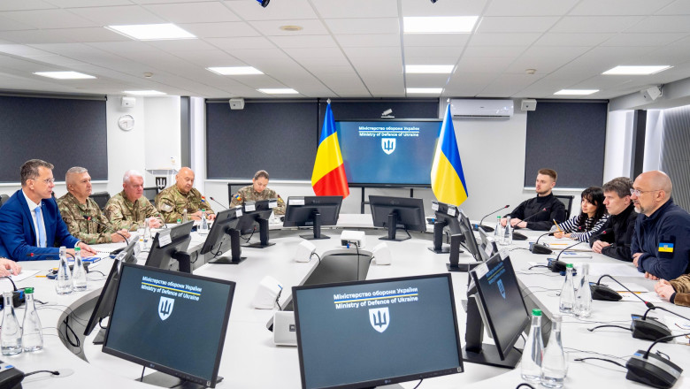 Ionut Mosteanu s-a intalnit cu omologul ucrainean, Denis Smihal: „Vom continua sa le fim alaturi in aceasta lupta” Imagine