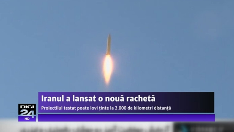 Iranul a lansat o noua racheta. Proiectilul testat poate lovi tinte aflate la 2000 de kilometri distanta si evita radarele Imagine