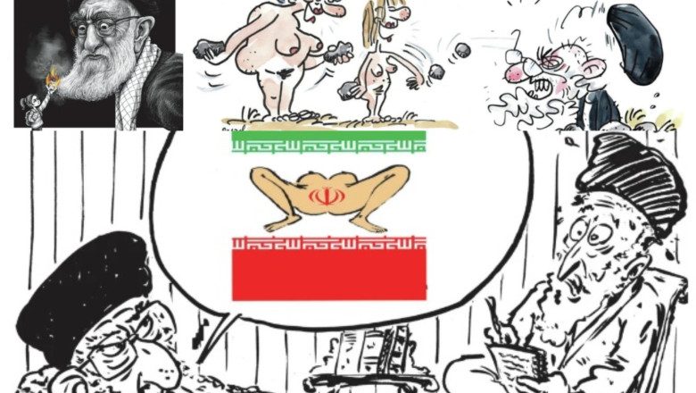 Iranul ameninta Franta cu represalii dupa ce Charlie Hebdo a publicat caricaturi cu ayatollahul Khamenei Imagine