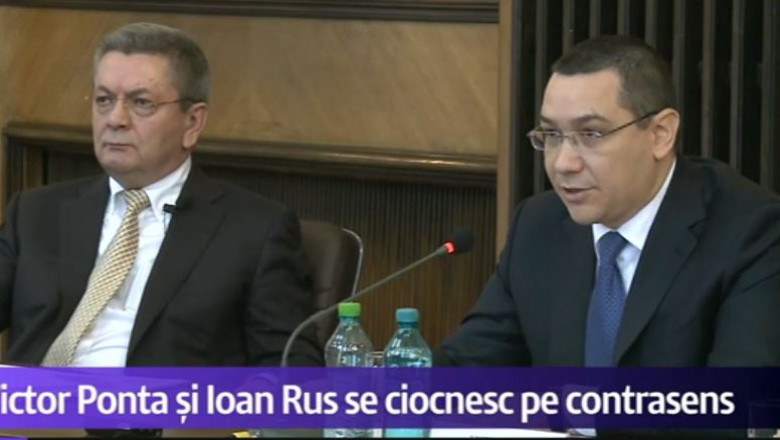 Ironii pe autostrada. Victor Ponta si Ioan Rus, schimb acid de replici  Imagine