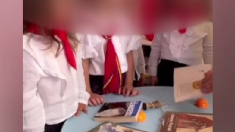 ISJ Satu Mare, verificari dupa dupa ce copiii au primit cravate de „pionieri” sau „soimi ai patriei”, si materiale despre Ceausescu Imagine