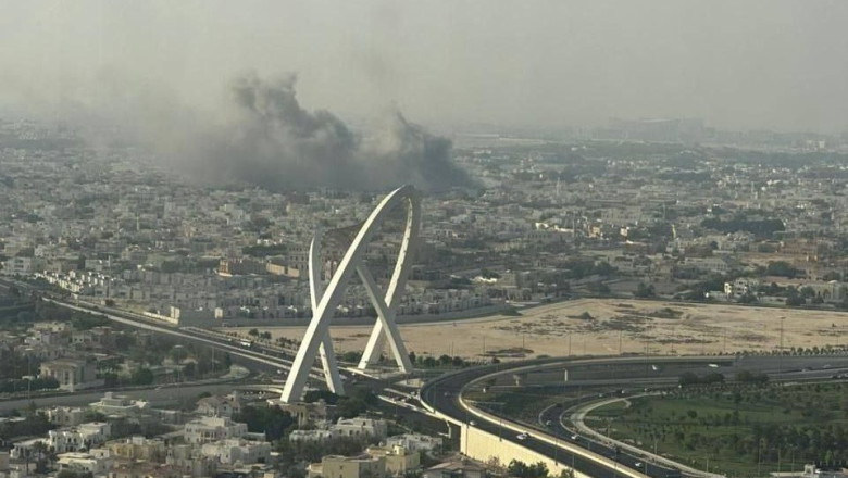 Israelul a bombardat mai multe tinte Hamas in capitala Qatarului. Liderii organizatiei au fost vizati de atacurile armatei israeliene Imagine