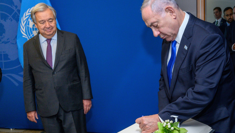 Israelul l-a declarat „persona non grata” pe secretarul general al ONU, Antonio Guterres Imagine