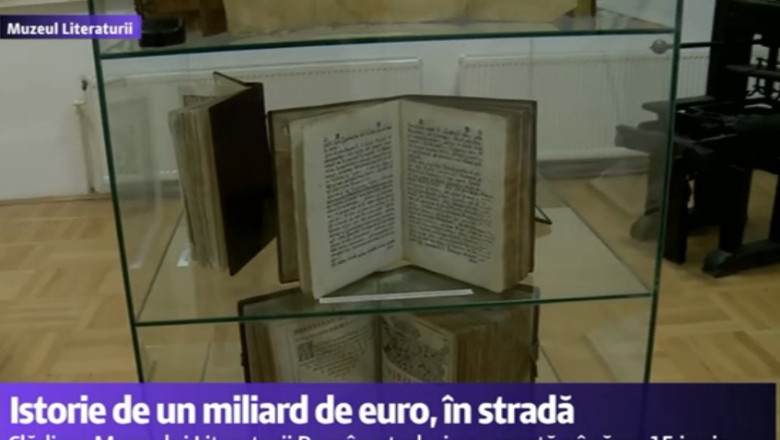 Istorie de un miliard de euro, in strada. Cladirea Muzeului Literaturii Romane trebuie evacuata pana pe 15 iunie Imagine