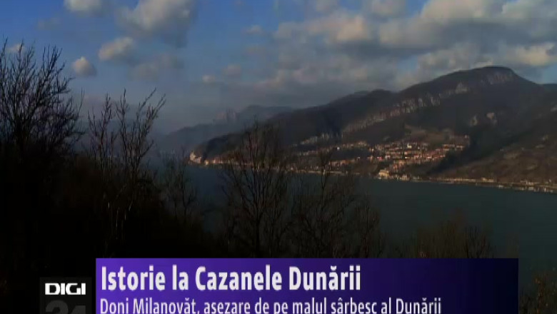 Istorie la Cazanele Dunarii. Donji Milanovac, asezare de pe malul sarbesc al Dunarii. Imagine
