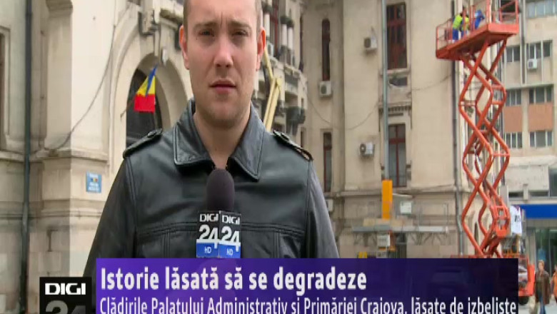 Istorie lasata sa se degradeze. Cladirile Palatului Administrativ si Primariei Craiova, lasate de izbeliste Imagine