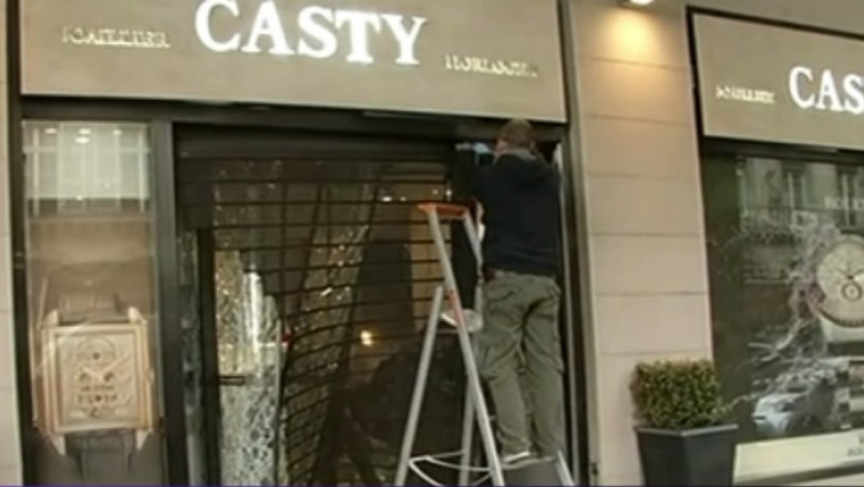 Jaf de un milion de euro la Paris. Un minor roman, retinut ca suspect Imagine