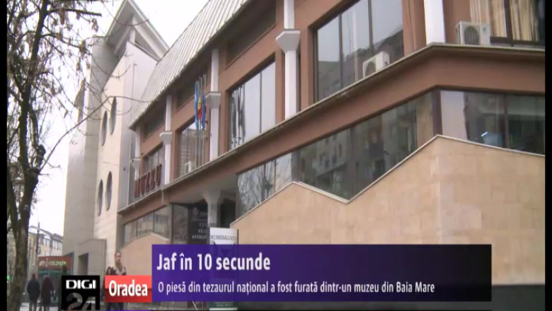 Jaf in 10 secunde. O piesa din tezaurul national a fost furata dintr-un muzeu din Baia Mare Imagine
