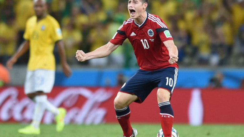 James Rodriguez, golgheterul Cupei Mondiale, valora 35 de milioane de euro la startul competitiei. AS Monaco cere acum 80 de milioane Imagine