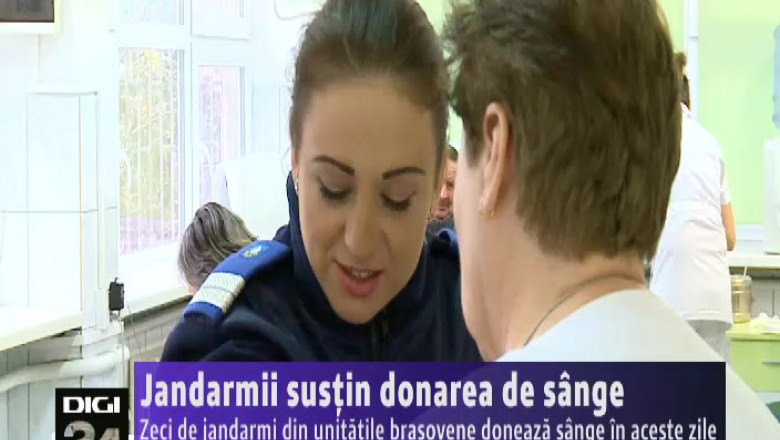 Jandarmii sustin donarea de sange Imagine