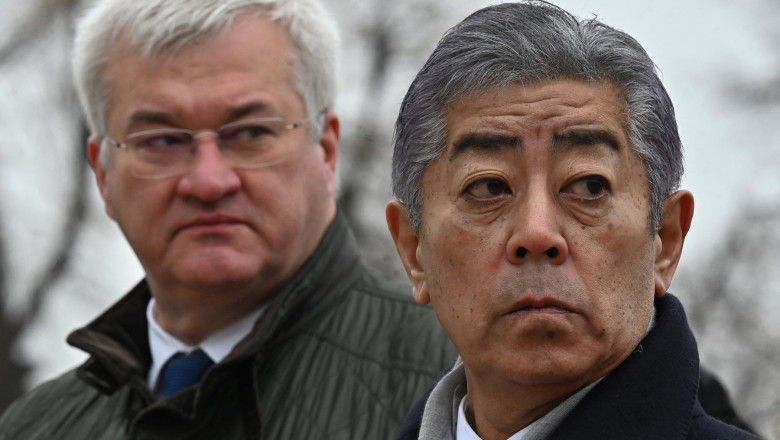 Japonia, ingrijorata de implicarea Coreei de Nord in razboiul din Ucraina. Declaratia ministrului nipon de externe, in vizita la Kiev Imagine