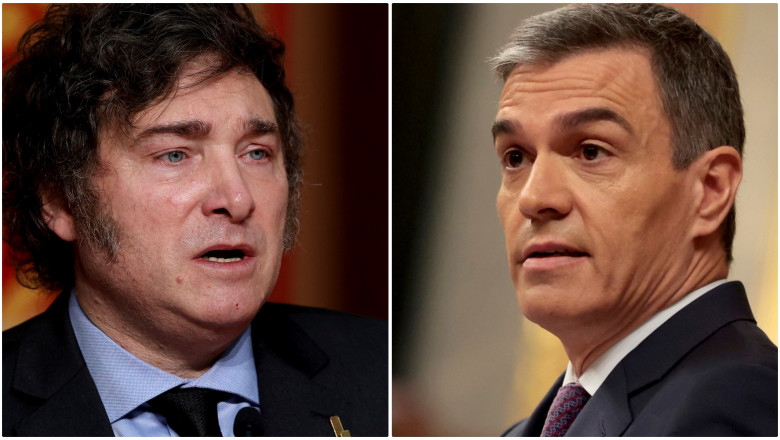 Javier Milei reaprinde scandalul cu Pedro Sanchez. Presedintele Argentinei lanseaza noi insulte la adresa premierului spaniol Imagine