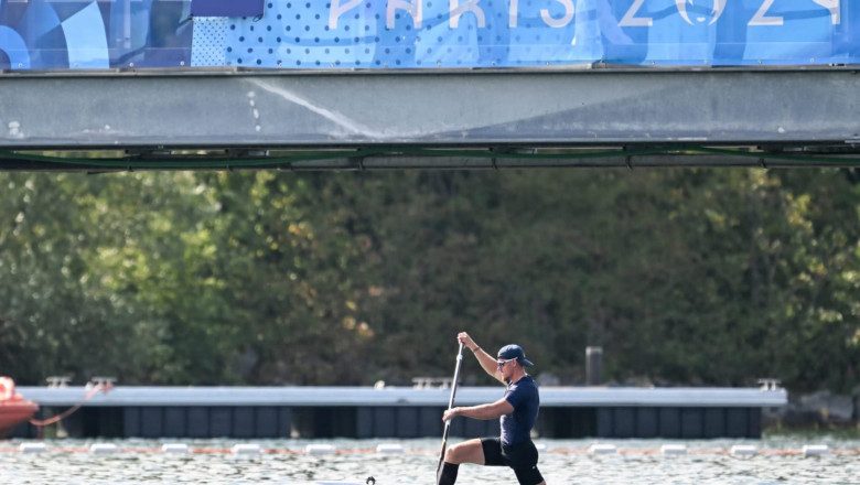 JO 2024. Catalin Chirila a stabilit un nou record olimpic in proba de canoe simplu 1000 de metri si s-a calificat in semifinale Imagine