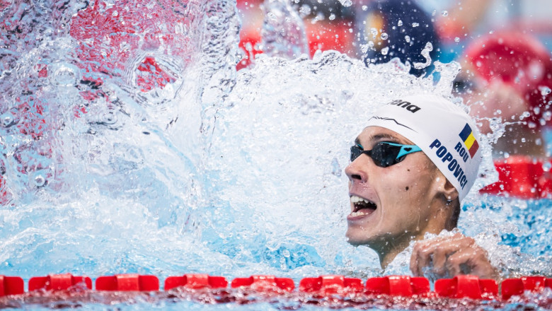 JO 2024. David Popovici s-a calificat in semifinala olimpica la 100 de metri liber Imagine