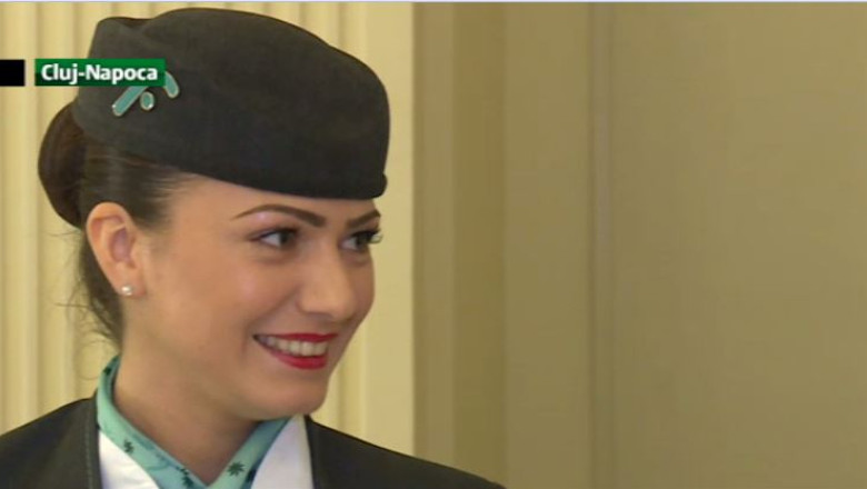 Joburi la inaltime. 150 de tinere au concurat la Cluj pe 25 de posturi de stewardese Imagine