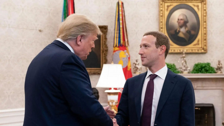 Jocuri de culise la Facebook pentru a asigura apropierea lui Zuckerberg de Trump Imagine