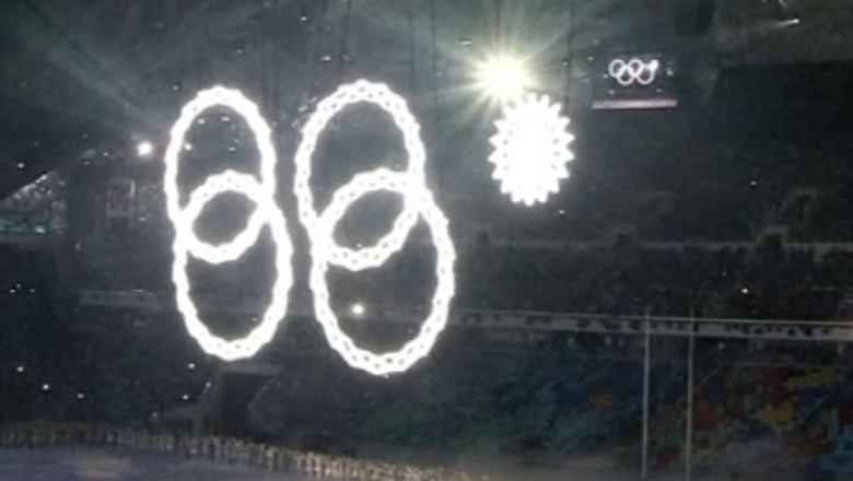 Jocurile Olimpice de la Soci. Ceremonia de deschidere, marcata de o defectiune tehnica Imagine