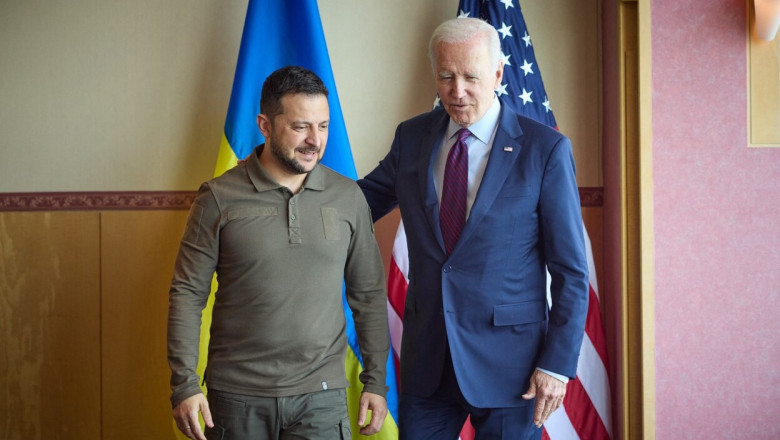 Joe Biden a anuntat un nou ajutor militar de 375 de milioane de dolari pentru Ucraina, dupa intalnirea cu Zelenski Imagine