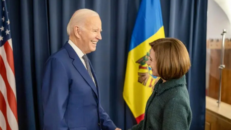 Joe Biden a felicitat-o pe Maia Sandu. Mesajul transmis Rusiei Imagine