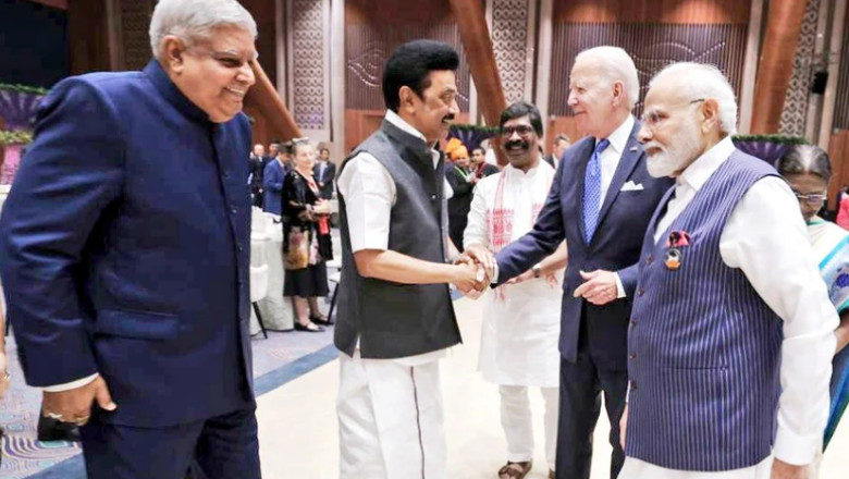 Joe Biden i-a strans mana lui Stalin la summitul G20 din India Imagine