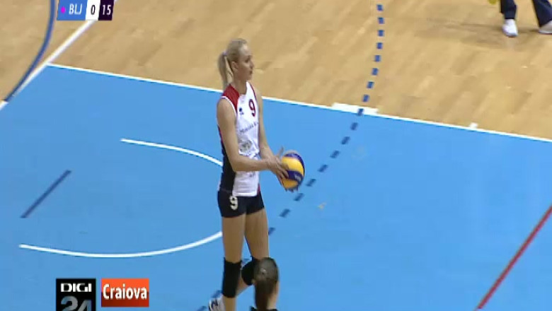 Jucatoarele echipei de volei SCM U Craiova au pierdut meciul cu Alba Blaj Imagine