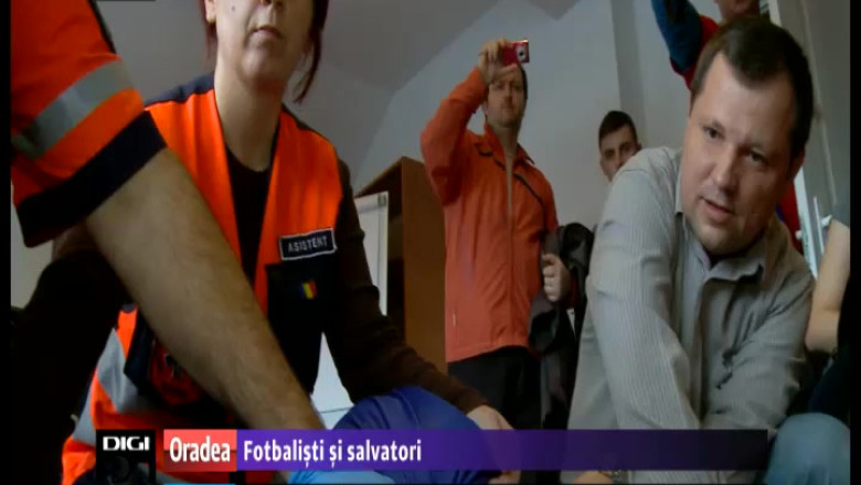 Jucatorii unei echipe de fotbal american din Oradea au invatat cum sa acorde primul ajutor Imagine