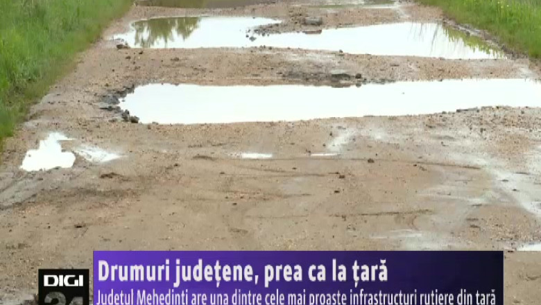 Judetul Mehedinti are una dintre cele mai proaste infrastructuri rutiere din tara Imagine