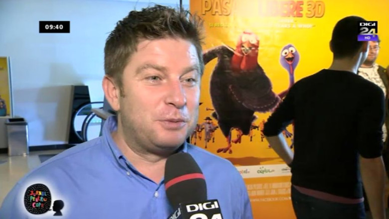 JURNAL PENTRU COPII. Pavel Bartos si Andreea Marin dubleaza vocile personajelor din „Free Birds” Imagine