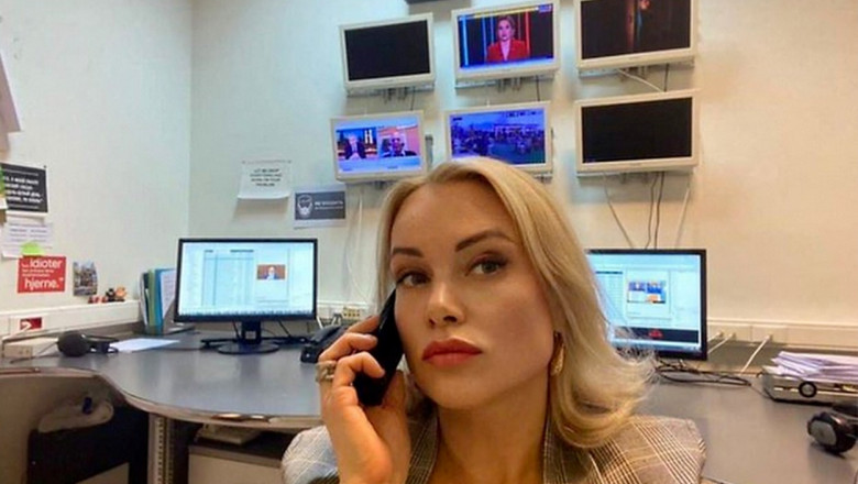 Jurnalista rusa Marina Ovsiannikova a fost arestata pentru „discreditarea” armatei ruse si „difuzarea de informatii false” Imagine