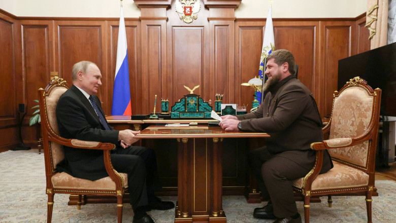 Kadirov i-a dat raportul lui Putin, la Kremlin: „In Cecenia totul este foarte bine. Asta datorita tie, don” Imagine