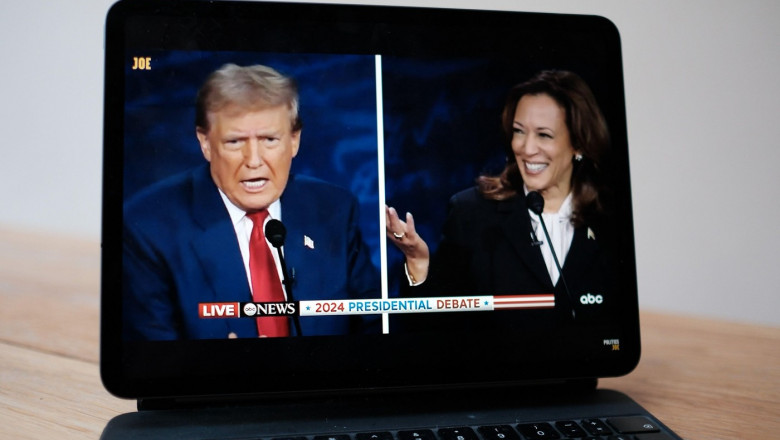 Kamala Harris il conduce pe Donald Trump cu 45% la 42% in ultimul sondaj, insuficient pentru a fi sigura de victorie Imagine