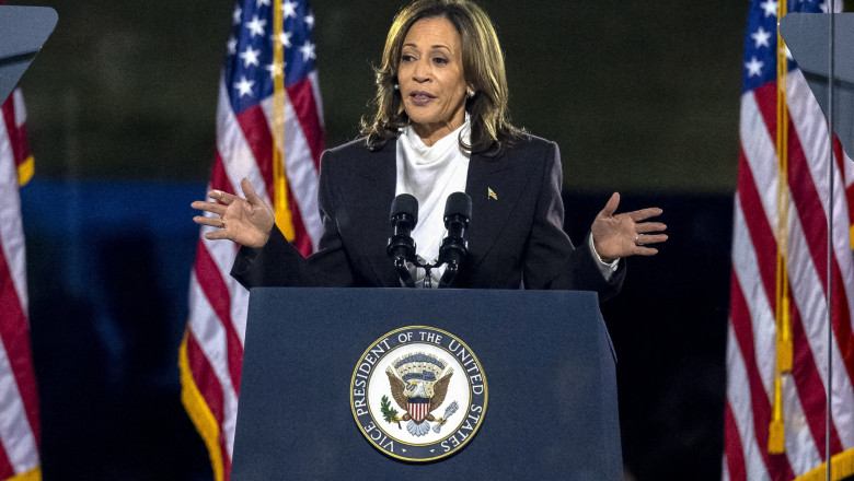 Kamala Harris isi va petrece seara alegerilor la Universitatea Howard Imagine