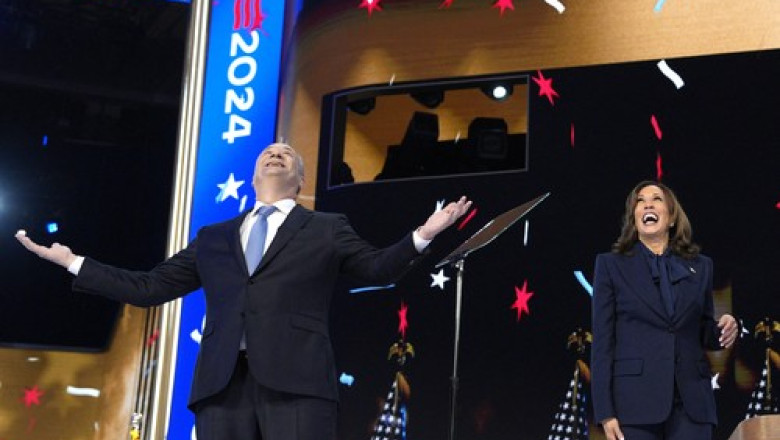Kamala Harris si Tim Walz vor acorda maine, la CNN, primul lor interviu din campanie Imagine