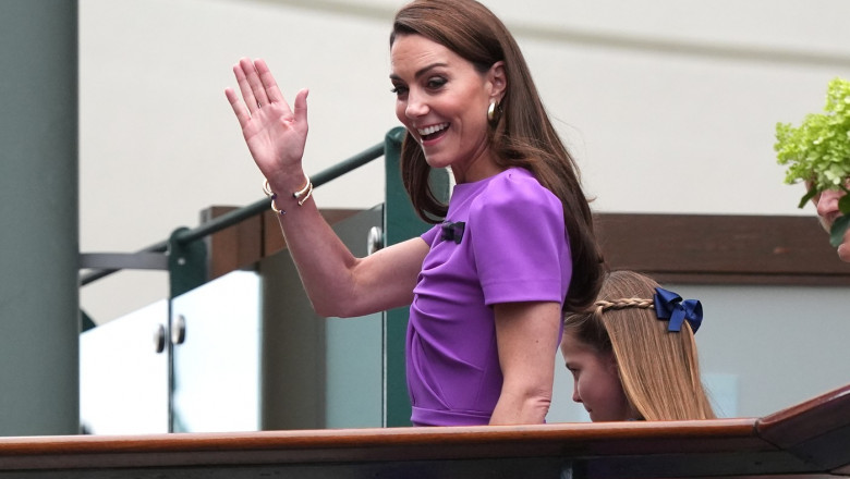 Kate Middleton, aparitie spectaculoasa la Wimbledon. Printesa de Wales a fost intampinata cu aplauze Imagine