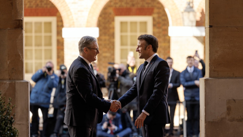 Keir Starmer si Emmanuel Macron vor o „crestere a presiunii” asupra lui Vladimir Putin pentru un armistitiu in razboiul cu Ucraina Imagine