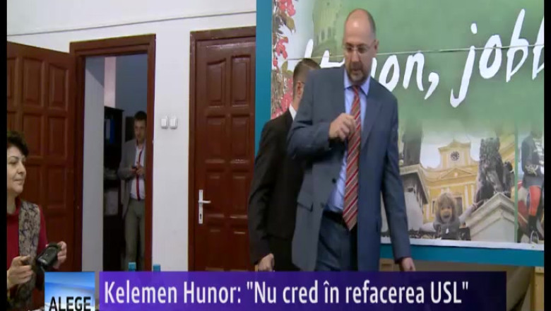 Kelemen Hunor: "Nu cred in refacerea USL" Imagine
