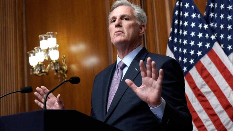Kevin McCarthy anunta ca nu mai candideaza din nou pentru sefia Camerei Reprezentantilor, dupa ce a fost dat afara de trumpisti Imagine