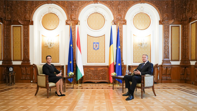 Klaus Iohannis a discutat cu presedinta Ungariei despre discursul lui Orban de la Baile Tusnad Imagine