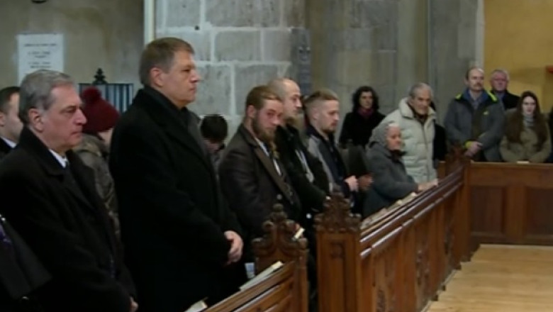 Klaus Iohannis a participat la o slujba de comemorare a sasilor deportati in urma cu 70 de ani Imagine