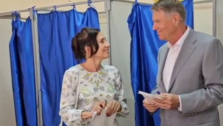 Klaus Iohannis a votat: „Sper sa fie o zi buna pentru Romania” Imagine